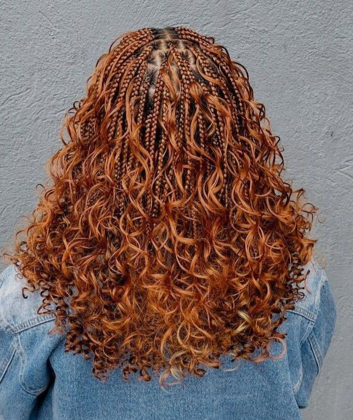 Honey Boho Braids — Boho & goddess braids at Qasr Alshar Salon, Dubai — soft curly-end styling near Union Metro, Deira.