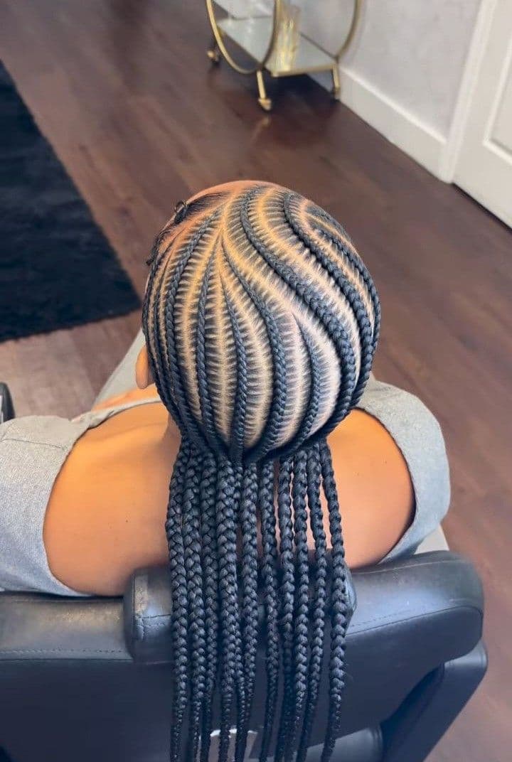 Cornrow Braids at Qasr Alshar Salon, Dubai