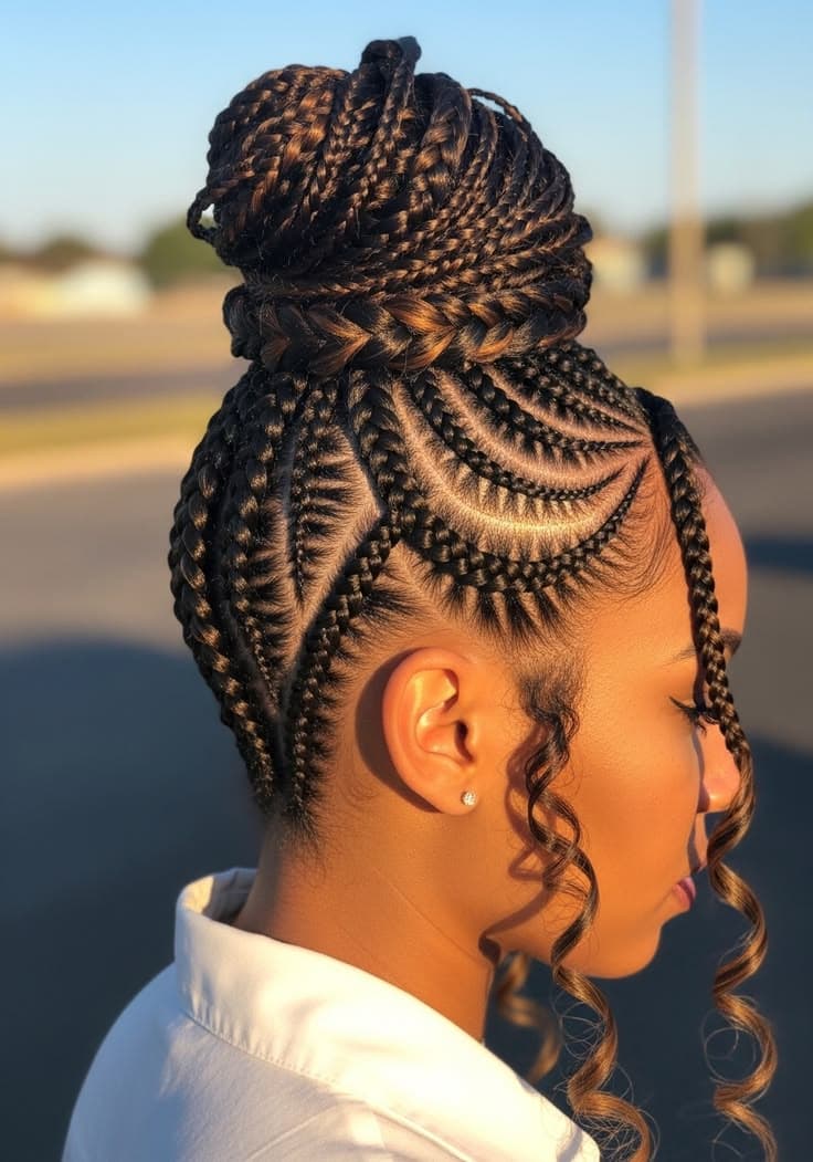 Stitch Braids at Qasr Alshar Salon, Dubai