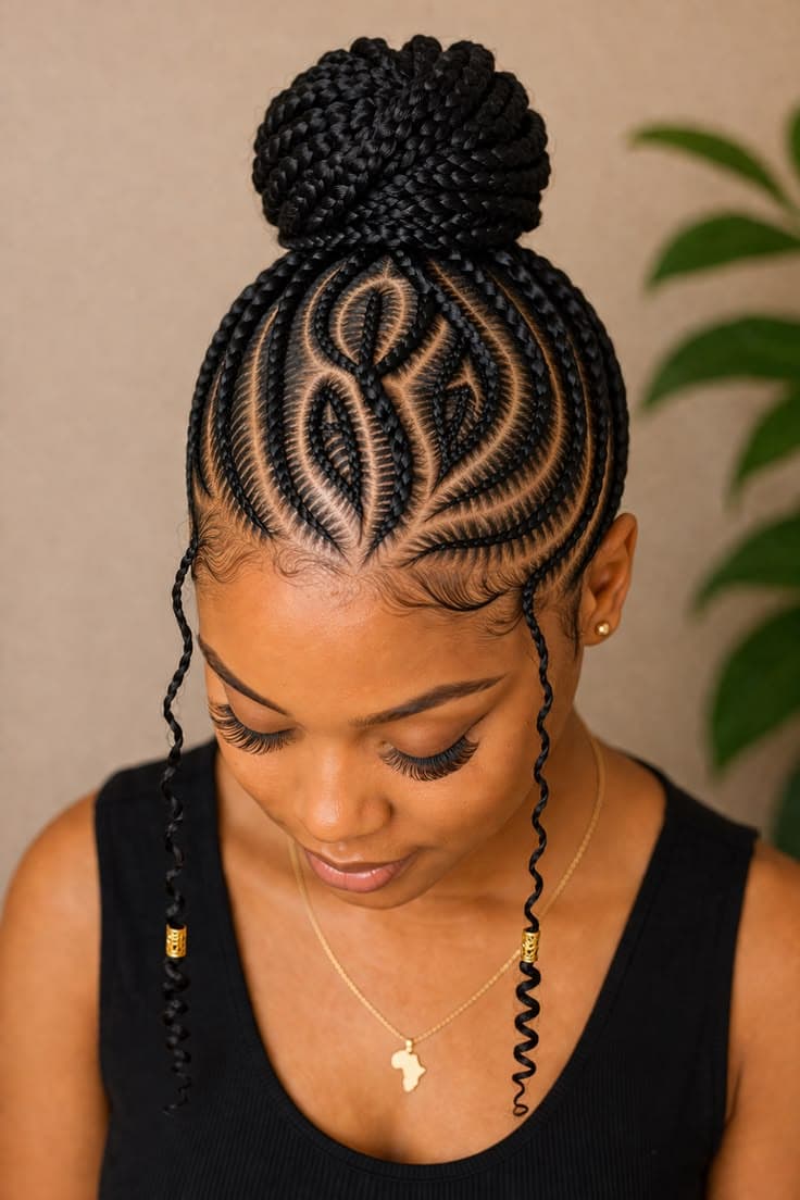 Stitch Braids at Qasr Alshar Salon, Dubai