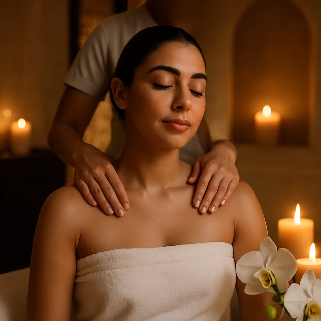 Relaxing Massage at Qasr Alshar Salon, Dubai