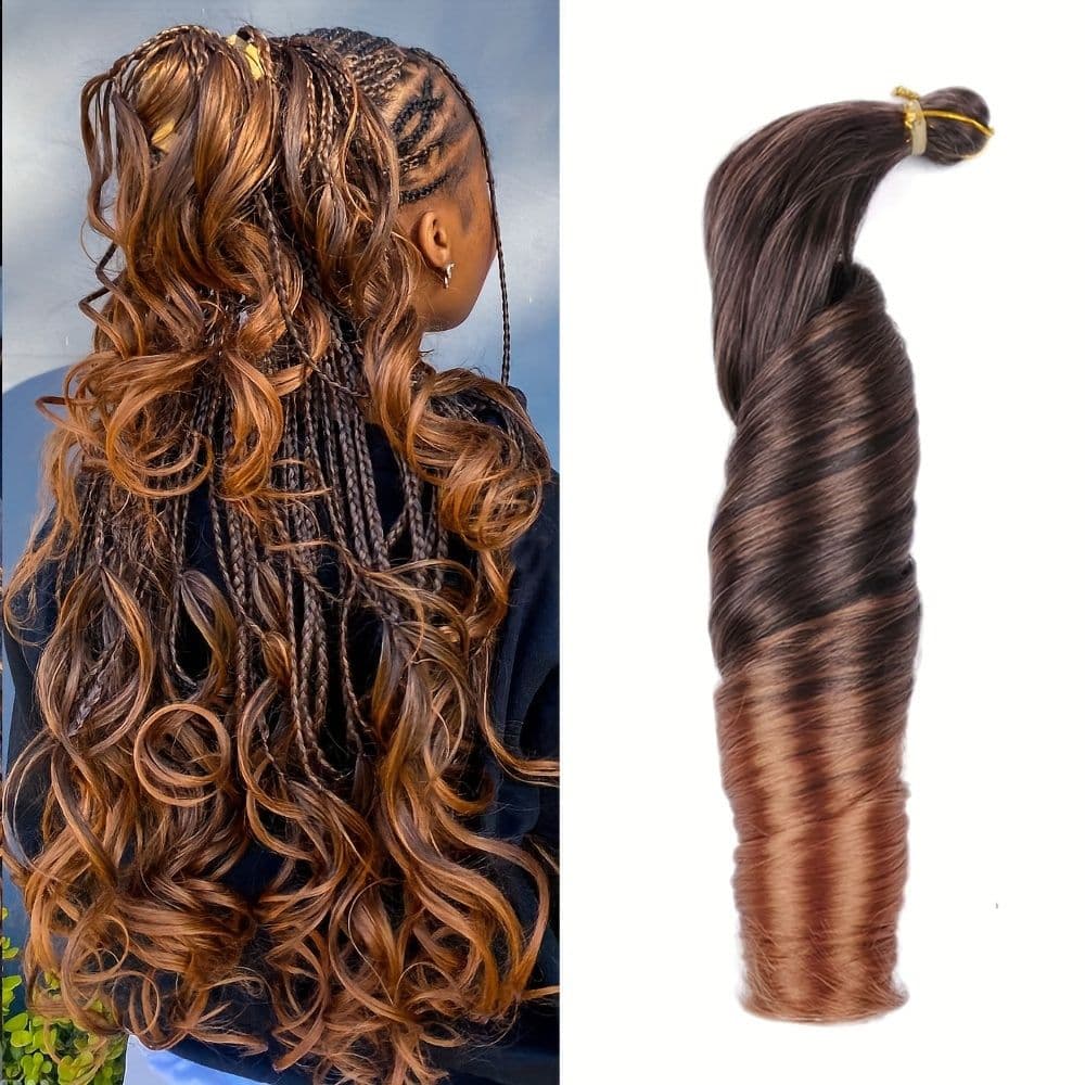 French Curl Braids at Qasr Alshar Salon, Dubai